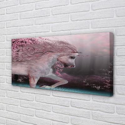 Leinwandbilder Unicorn See Bäume