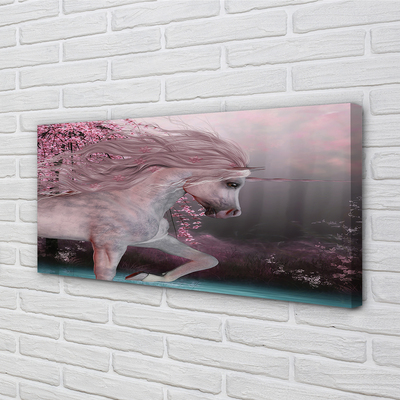 Leinwandbilder Unicorn See Bäume