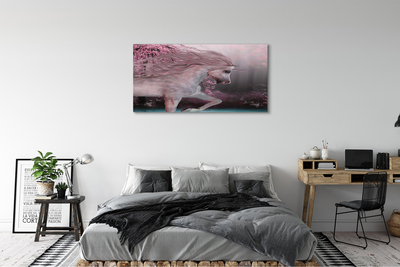 Leinwandbilder Unicorn See Bäume
