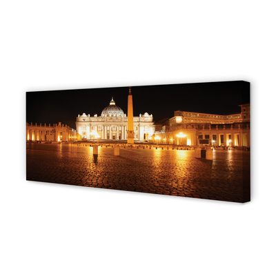 Leinwandbilder Rom Basilica Square Nacht