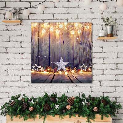 Canvas Kunstdruck Sterne Weihnachtsbeleuchtung Dekorationen