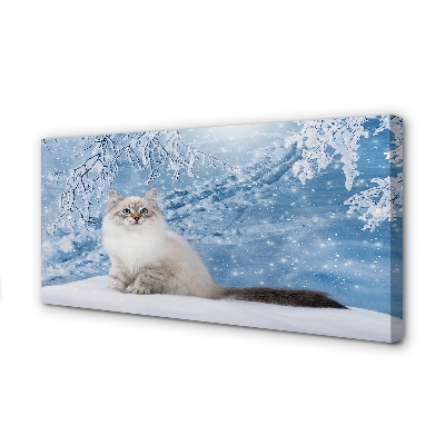 Leinwandbilder Katze Winter