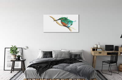 Leinwandbilder gemalt bunter Papagei