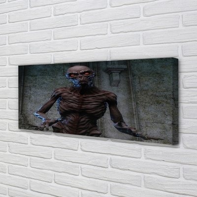 Leinwandbilder Die schreckliche Figur im Gebäude
