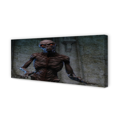 Leinwandbilder Die schreckliche Figur im Gebäude