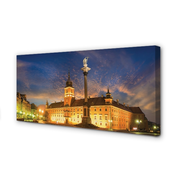 Leinwandbilder Warschau Altstadt Sonnenuntergang