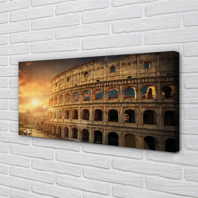 Leinwandbilder Sonnenuntergang Rom Colosseum