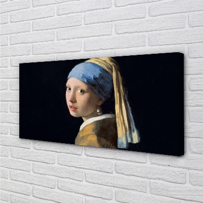 Leinwandbilder Kunst-Mädchen mit dem Perlenohrring