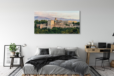 Leinwandbilder Spanien Castle Mountain Forest