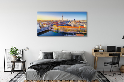 Leinwandbilder Berlin Fluss Brücken