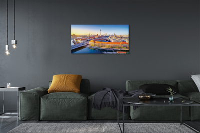 Leinwandbilder Berlin Fluss Brücken