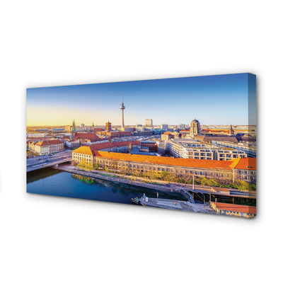 Leinwandbilder Berlin Fluss Brücken