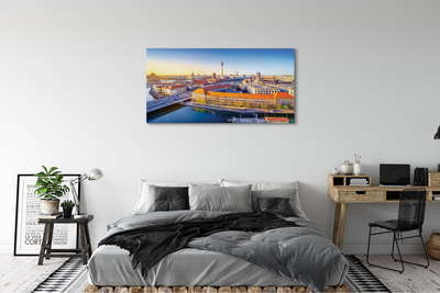 Leinwandbilder Berlin Fluss Brücken