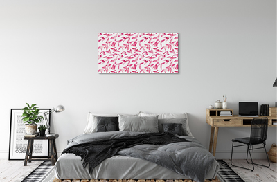 Leinwandbilder rosa Vögel
