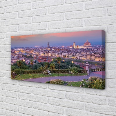Leinwandbilder Italien Fluss-Panorama