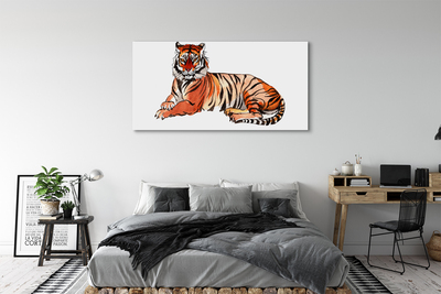 Leinwandbilder gemalten Tiger
