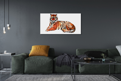 Leinwandbilder gemalten Tiger
