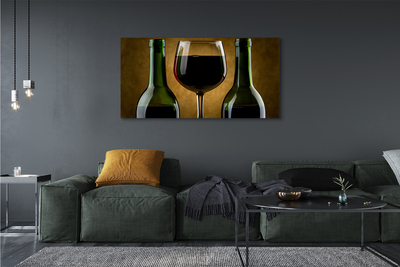 Leinwandbilder 2 Weinglasflaschen