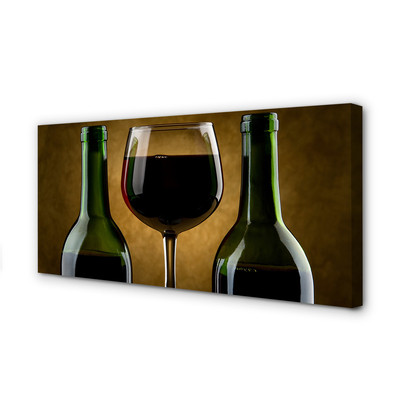 Leinwandbilder 2 Weinglasflaschen