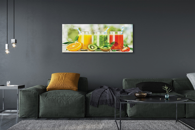 Leinwandbilder Cocktails Erdbeerkiwi