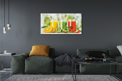 Leinwandbilder Cocktails Erdbeerkiwi