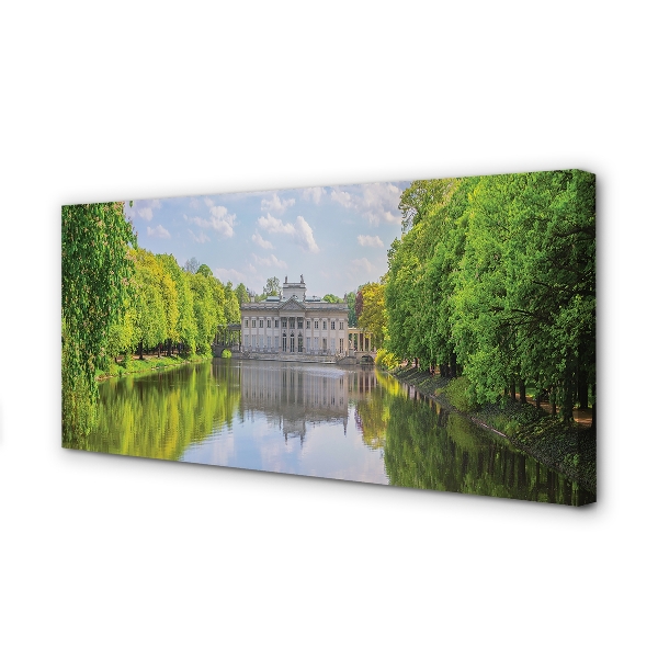 Leinwandbilder Warschau Palast von Lake Forest
