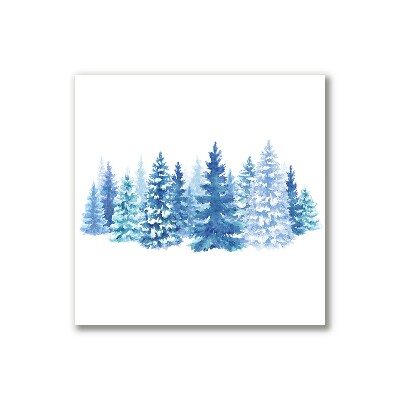 Leinwand-Bilder Winter-Schnee-Weihnachtsbaum