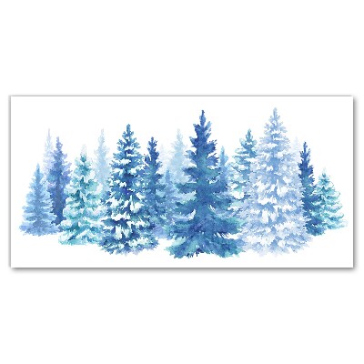 Leinwand-Bilder Winter-Schnee-Weihnachtsbaum