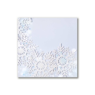 Canvas Kunstdruck Schneeflocken Winter-Schnee