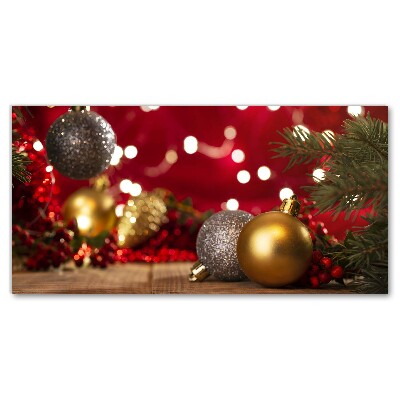 Leinwand-Bilder Weihnachtsbaumkugeln Weihnachtsschmuck