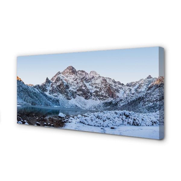 Leinwandbilder See Winter Berg