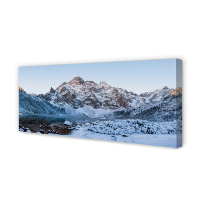 Leinwandbilder See Winter Berg