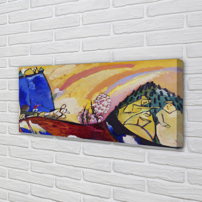 Leinwandbilder Kunst abstrakte Landschaft im ländlichen Raum