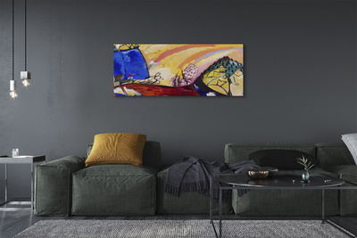 Leinwandbilder Kunst abstrakte Landschaft im ländlichen Raum