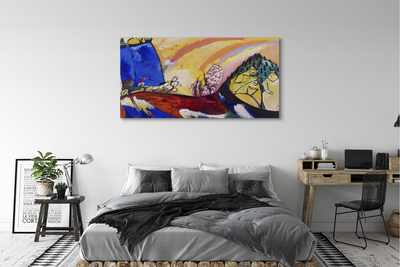 Leinwandbilder Kunst abstrakte Landschaft im ländlichen Raum