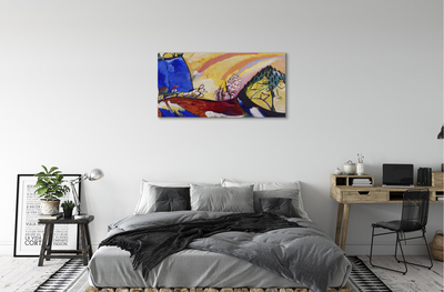 Leinwandbilder Kunst abstrakte Landschaft im ländlichen Raum