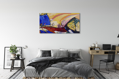 Leinwandbilder Kunst abstrakte Landschaft im ländlichen Raum