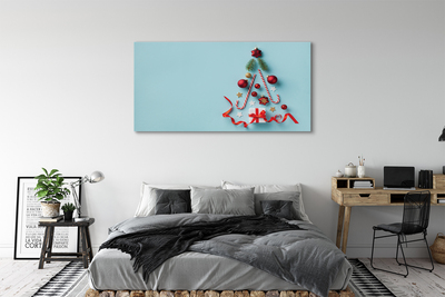 Leinwandbilder Geschenk kugeln Süßigkeiten Dekorationen