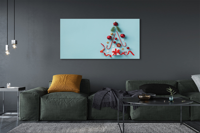 Leinwandbilder Geschenk kugeln Süßigkeiten Dekorationen