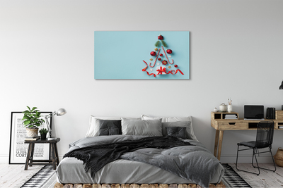 Leinwandbilder Geschenk kugeln Süßigkeiten Dekorationen