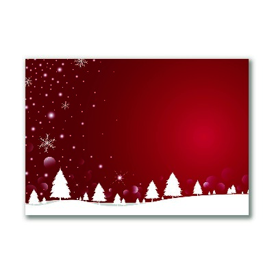 Leinwand-Bilder Weihnachtsbaum Weihnachten Schneeflocken