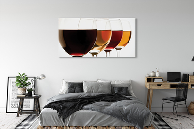 Leinwandbilder Gläser Wein