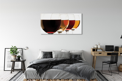 Leinwandbilder Gläser Wein