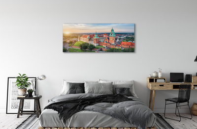 Leinwandbilder Krakow Schloss Sonnenaufgang Panorama