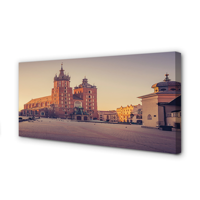 Leinwandbilder Aufgang der Sonne Kirche Krakow