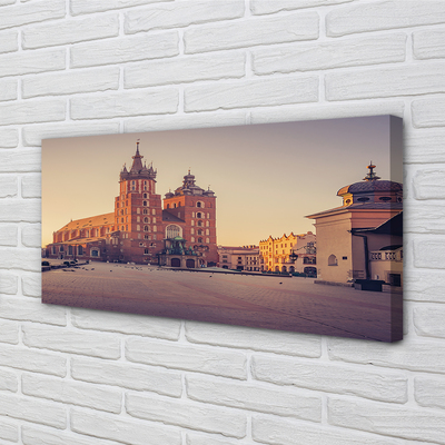 Leinwandbilder Aufgang der Sonne Kirche Krakow