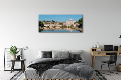 Leinwandbilder Rom Fluss Brücken