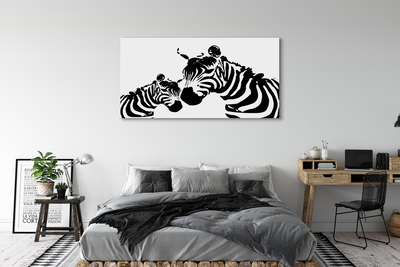 Leinwandbilder painted Zebra