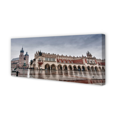 Leinwandbilder Krakow regen Kirche Stoff