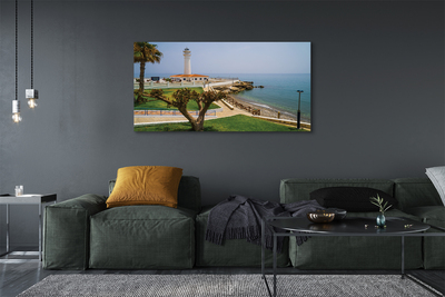 Leinwandbilder Spanien Leuchtturm Küste